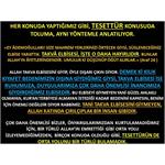 Her Konuda Yaptığımız Gibi, TESETTÜR konusu’ da Toluma, Aynı Yöntemle 