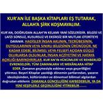 Kur'an İle Başka Kitapları Eş Tutarak, Allah’a Şirk Koşmayalım.