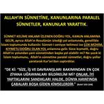 Allah'ın SÜNNETİNE, Kanunlarına Paralel Sünnetler  Kanunlar Yarattık.