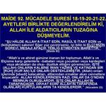 MÜCADELE 18-19-20-21-22. AYETLERİ BİRLİKTE DEĞERLENDİRELİM            