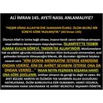 Ali İmran 145. Ayeti Nasıl Anlamalıyız?