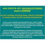 Nahl Suresi 98. Kovulmuş Şeytandan Allah' a Sığınırım.