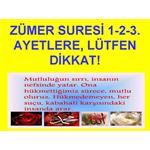 ZÜMER SURESİ 1-2-3. AYETLERE LÜTFEN DİKKAT.