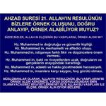 AHZAB 21. ALLAH IN RESULÜNÜN BİZLERE ÖRNEK OLUŞUNU, DOĞRU ANLAYIP.....