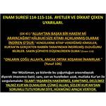 Enam Suresi 114-115-116. Ayetler Ve Dikkat Çeken Uyarıları.