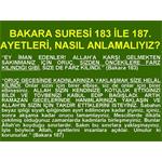 BAKARA SURESİ 183 VE 187. AYETLERİ NASIL ANLAMALIYIZ?