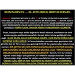 Necm Suresi 19......23. Ayetlerden İbretlik Dersler.