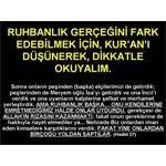 RUHBANLIK GERÇEĞİNİ  FARK EDEBİLMEK İÇİN, KUR'AN I DİKKATLE OKUYALIM.