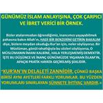 Günümüz İslam Anlayışına, Çok Çarpıcı Ve İbret Verici Bir Örnek.