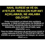 NAHL 44-64. AYETLER. RESULÜN KUR'AN I AÇIKLAMASI NE ANLAMA GELİYOR?