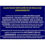 Allah Yalnız Orta Doğuya'mı Resul/Elçi Göndernmiştir?