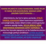 Haram Ayların Ve Cuma Namazının, Hangi Aylar Ve Hangi Gün Olduğunun...
