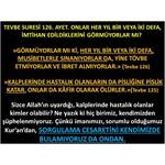 Tevbe 126. Onlar Her Yıl Bir Veya İki Defa, İmtihan Edildiklerini.....