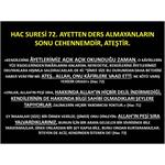 Hac Suresi 72. Ayetten Ders Almayanların Sonu Cehennemdir, Ateştir.
