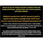 Allah'ın Kitabı İle Beşeri Kitapları Karşılaştıranlara.