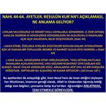Nahl 44-64. Ayetler. Resulün Kur'an’ı Açıklaması Ne Anlama Geliyor?