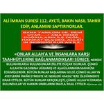 Ali İmran 112. Yasin 21. Ayetleri Bakın Nasıl Tahrif Ediyorlar.