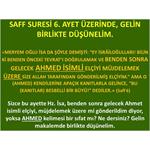 Saff Suresi 6. Ayet Üzerinde, Gelin Birlikte Düşünelim.