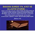 BAKARA SURESİ 174. AYET VE ALLAH IN UYARISI.