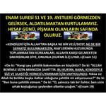 ENAM SURESİ 51-19. AYETLERİ GÖRMEZDEN GEELİRSEK, PİŞMAN OLURUZ.