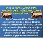 BATIL VE RİVAYETLERDEN UZAK SALATIN, ÖZÜNÜ ANLAYABİLMEK....