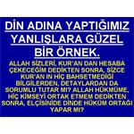 DİN ADINA YAPTIĞIMIZ YANLIŞLARA, GÜZEL BİR ÖRNEK.