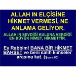 ALLAH IN ELÇİSİNE HİKMET VERMESİ NE ANLAMA GELİYOR?