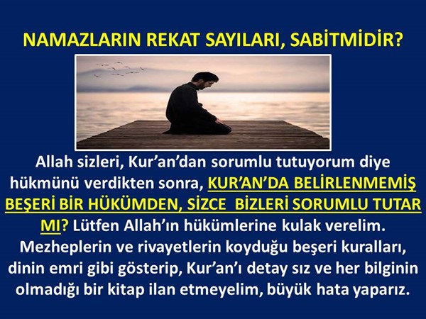 NAMAZLARIN REKAT SAYILARI SABİT MİDİR.