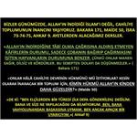 Bakara 171, Maide 50, İsra 73-74-75, Ahkaf 9. Ayetlerden Alacağımız...
