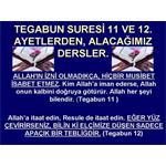 TEGABUN SURESİ 11 VE 12. AYETLERDEN ALACAĞIMIZ DERSLER.