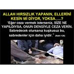 ALLAH HIRSIZLIK YAPANIN, ELLERİNİ KESİN Mİ DİYOR. YOKSA.....?