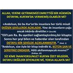 ALLAH VERDİĞİ EMRİN DETAYINI KUR'AN'DA VERMEMİŞ OLABİLİR Mİ?