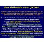 Dinde Bölünmenin Acısını Çekiyoruz.