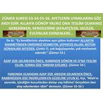 ZÜMER SURESİ 53-54-55-56. AYETLERİN UYARILARINA DİKKAT ETMEYENLERE....