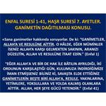 ENFAL SURESİ 1-41. HAŞR SURESİ 7. AYETLER. GANİMETİN DAĞITILMASI.