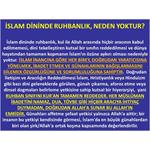 İslam Dininde Ruhbanlık, Neden Yoktur?