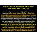 Kur'an’a Bakış Açımız, Ondan Faydalanma Yöntemimiz Nasıl Olmalıdır?