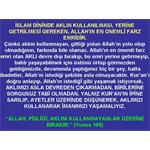 İSLAM DİNİNDE AKLIN KULLANILMASI, YERİNE GETİRİMESİ GEREKEN EN ÖNEMLİ.