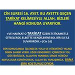 CİN SURESİ 16. AYET. BU AYETTE GEÇEN TARİKAT KELİMESİYLE ALLAH, BİZLER