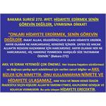 Bakara Suresi 272. Ayet. HİDAYETE Erdirmek Senin Görevin Değildir.....