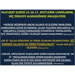 HUCURAT SURESİ 15-16-17. AYETLERİN UYARILARINI, HİÇ DİKKATE ALMADIĞIMI