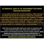 Ali İmran 81, Araf 35. Hz. Muhammet’ten Sonra Resuller Gelecek Mi?