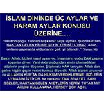 İSLAM DİNİNDE ÜÇ AYLAR VE HARAM AYLAR KONUSU...