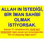 ALLAH IN İSTEDİĞİ, GERÇEK İMAN EDENLERDEN OLMAK İSTİYORSAK.