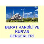 BERAT KANDİLİ VE KUR'AN.