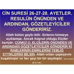 CİN SURESİ 26-27-28. RESULÜN ÖNÜNDEN VE ARDINDAN, GÖZETLEYİCİLER GÖNDE