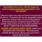 Taha Suresi 9-10-11-12-13. Ayetler. 