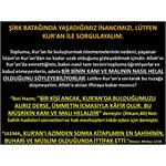 Şirk Batağında Yaşadığımız İnancımızı, Lütfen Kur'an İle Sorgulayalım