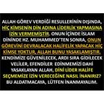 İSLAM DİNİNDE LİDERLİK, HALİFELİK KONUSU ÜZERİNE......