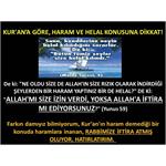 Kur'an’a Göre, Haram Ve Helal Konusuna Dikkat!